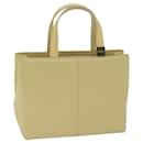BURBERRY Hand Bag Leather Beige Auth am5741 - Burberry