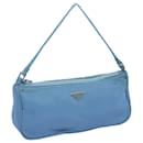 Bolsa para acessórios PRADA Nylon Azul Autenticação10595 - Prada