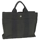 HERMES Her Line PM Tote Bag Nylon Gray Auth yb500 - Hermès