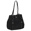PRADA Shoulder Bag Nylon Black Auth ac2734 - Prada