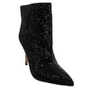 L'Agence Black Crystal Embellished Mariette Booties - Autre Marque