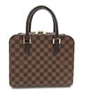 Louis Vuitton Damier Ebene Triana Canvas Handbag N51155 In sehr gutem Zustand