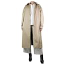 Neutral pleated cotton trench coat - size S - Autre Marque