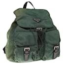 PRADA Backpack Nylon Green Auth 66140 - Prada