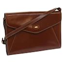 BALLY Shoulder Bag Leather Brown Auth 66086 - Bally