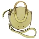 Chloe Pixy Hand Bag Suede Leather 2way Yellow Auth 65664 - Chloé