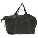 PRADA Boston Bag Nylon Verde Auth bs11886 - Prada