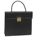 GIVENCHY Hand Bag Leather Black Auth am5705 - Givenchy
