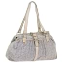 CELINE C Macadam Canvas Umhängetasche Hellblau Auth 65843 - Céline