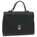 Burberrys Hand Bag Leather Black Auth am5643 - Autre Marque