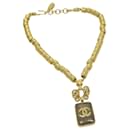 CHANEL Necklace Gold Tone CC Auth 65253A - Chanel