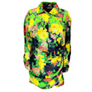 Vestido de seda con botones y manga larga con cinturón y estampado floral multicolor de Richard Quinn - Autre Marque