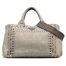 Bolso satchel Prada gris Canapa Bijoux