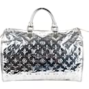 Louis Vuitton Silver Mirror Monogram Edition Speedy 35 handbag