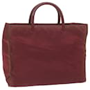 PRADA Hand Bag Nylon Red Auth 65947 - Prada