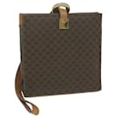 CELINE Macadam Canvas Shoulder Bag PVC Leather Brown Auth 65644 - Céline