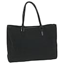 FENDI Zucchino Canvas Hand Bag Black 8BL025 auth 65922 - Fendi