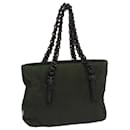 PRADA Hand Bag Nylon Khaki Auth 66130 - Prada