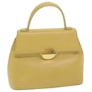 GIVENCHY Bolsa de mão em couro amarelo Auth am5714 - Givenchy
