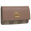 Porta-chaves GUCCI GG Marmont Bege 456118 Auth am5771 - Gucci