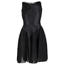 Antonio Berardi Sleeveless Open-Knit Mini Dress in Black Polyamide - Autre Marque