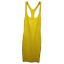 Dsquared2 Tanktop-Bodycon-Kleid aus gelber Viskose