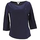 Womens 3 4 Sleeve Boat Neck T Shirt - Tommy Hilfiger