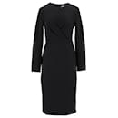 Tommy Hilfiger Womens Slim Fit Dress in Black Polyester