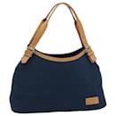 BURBERRY Blue Label Tote Bag Canvas Navy Auth ti1535 - Burberry