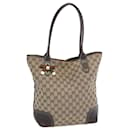 GUCCI GG Canvas Web Sherry Line Tote Bag Beige Red Green Auth bs11986 - Gucci