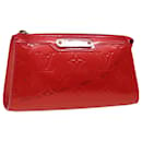 Bolsa cosmética LOUIS VUITTON Monogram Vernis Trousse Rosa Pop M93647 Ep de autenticação3274 - Louis Vuitton