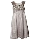 HOSS INTROPIA, Metallic beaded dress with ribbon - Hoss Intropia