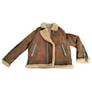 Genuine leather bomber jacket size 54 - shearling aviator - Louis Vuitton