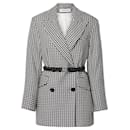 Veronica Beard Black / Off-White Hutchinson Houndstooth Dickey Jacket - Autre Marque