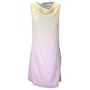 Armani Collezioni Ivory / Lilac Ombre Effect Sleeveless Draped Silk Dress - Autre Marque