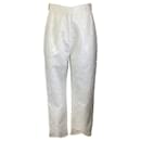 Zimmermann Ivory Bowie Tapered Eyelet Pant - Autre Marque
