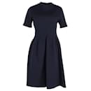 Marni Jersey Dress In Navy Blue Cotton