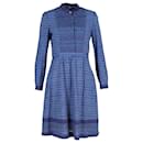A.P.C. Romy Printed Dress In Blue Cotton - Apc