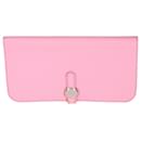 Hermès 5P Pink Togo Dogon Recto Verso Wallet PHW