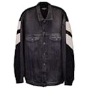 Balenciga Panelled Tracksuit Denim Jacket in Black Cotton - Balenciaga