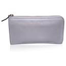 Silver Tone Leather Continental Zip Wallet Coin Purse - Gucci
