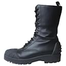 Black D-Major ankle boots - size EU 40.5 (Uk 7.5) - Christian Dior