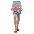 Multicoloured zigzag pattern skirt - size UK 14 - Missoni