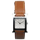 Hermes Brown Quartz Heure H Watch - Hermès