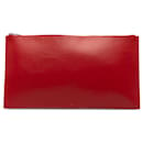 Dior Red Leather Clutch Bag