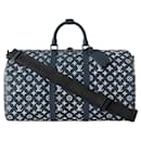 Lv keepall 50 leather blue - Louis Vuitton