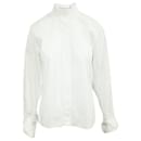 Camisa blanca con lazos en las mangas - Autre Marque