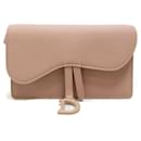 Leather Saddle Rectangular Belt Bag - Dior