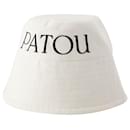 Patou Bucket Hat - PATOU - Cotton - White - Autre Marque