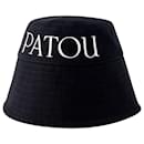 Patou Bucket Hat - PATOU - Cotton - Black - Autre Marque